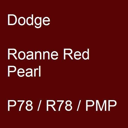 Dodge, Roanne Red Pearl, P78 / R78 / PMP.